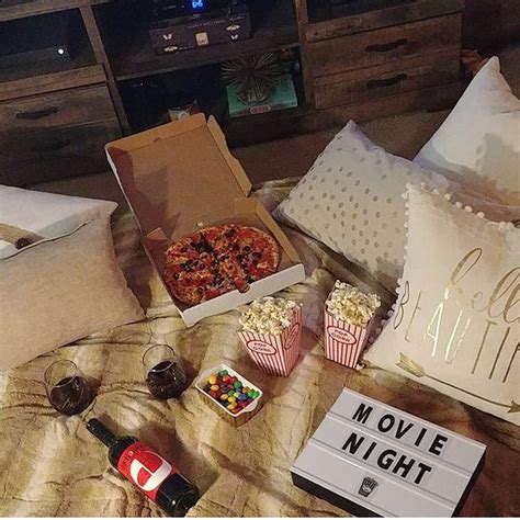 Movie Night In The Living Room Because Its Nationalpopcornday