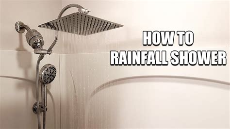 How To Install Rainfall Shower Head Youtube