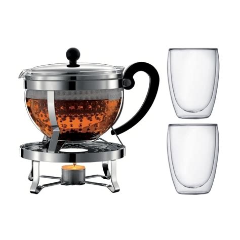 Bodum Tekanna Med Rechaud CHAMBORD SET 1 3 L Elgiganten