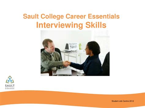 Ppt Sault College Career Essentials Interviewing Skills Powerpoint