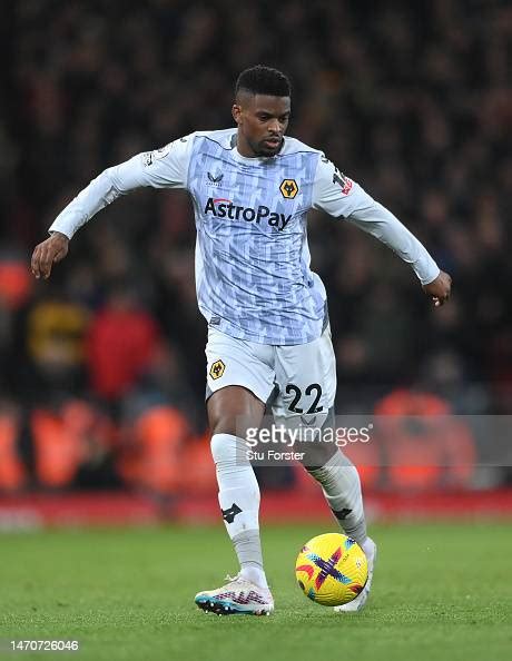 Wolves Player Nelson Semedo In Action During The Premier League Match