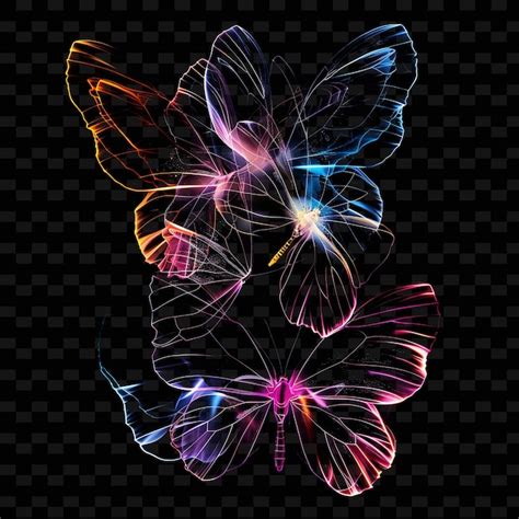 Premium Psd A Purple Butterfly With The Word Butterfly On It