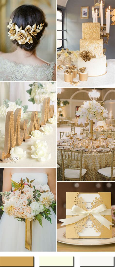 The Best Gold Wedding Colors Combos Trends Stylish Wedd Blog