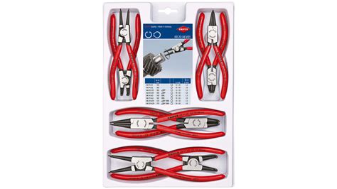 00 20 04 V01 Knipex 8 Piece Circlip Plier Set 12 In Overall Rs