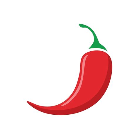Premium Vector Red Pepper Icon Vector Red Hot Pepper Flat Icon Chili Spicy Vector