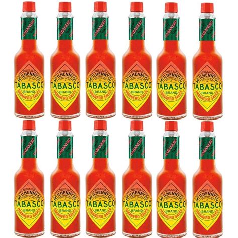 Tabasco Original Habanero Pepper Sauce Hot Chilli 60ml Box 12 BIG W