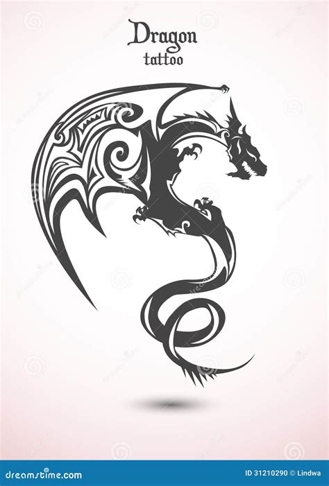 Dragon Tattoo Stock Photo - Image: 31210290