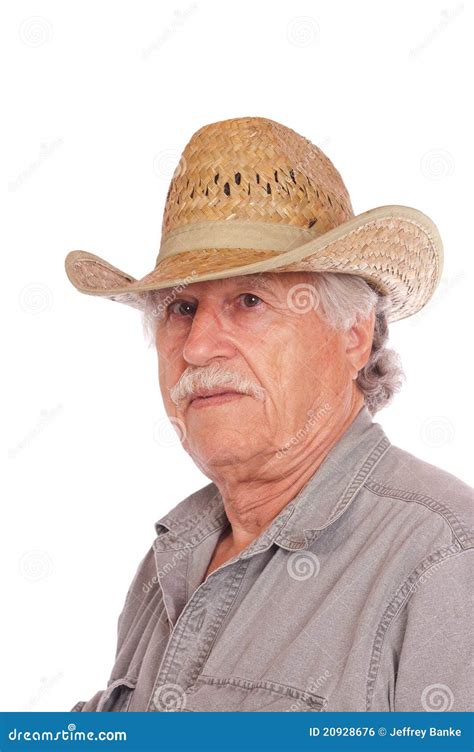 Senior Cowboy Stock Photo Image Of Close Happiness 20928676