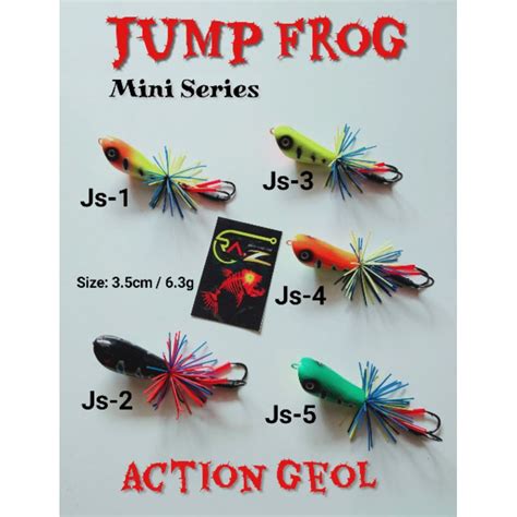 Jual JF JUMP FROG MINI SERIES ACTION GEOL HANDMADE LURE UMPAN