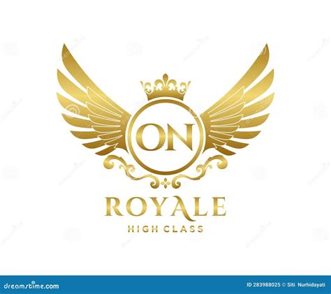 Golden Letter On Template Logo Luxury Gold Letter With Crown Monogram