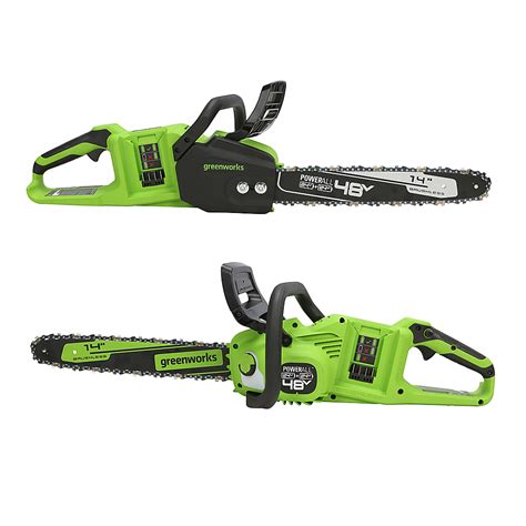 Greenworks 24V 2x24V 14 Inch Cordless Brushless Chainsaw 2 X 4Ah