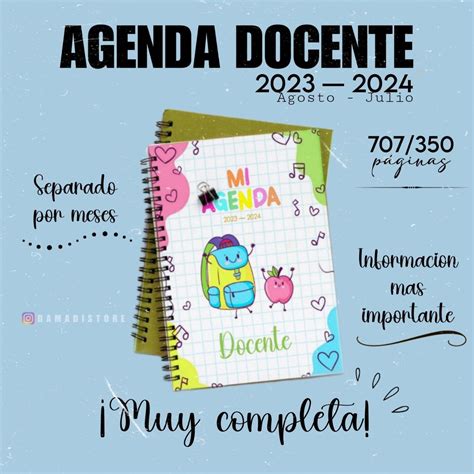 Agenda Docente Ciclo 2023 2024 Para Imprimir