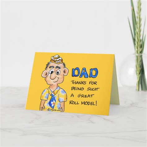 Roll Model Dad Fathers Day Card Zazzle