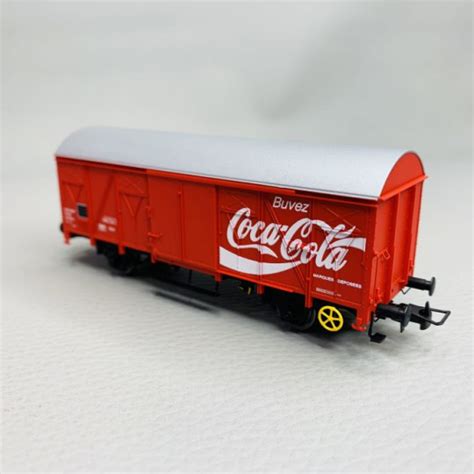 Miniature WAGON COUVERT G4 COCA COLA SNCF 1 87 JOUEF