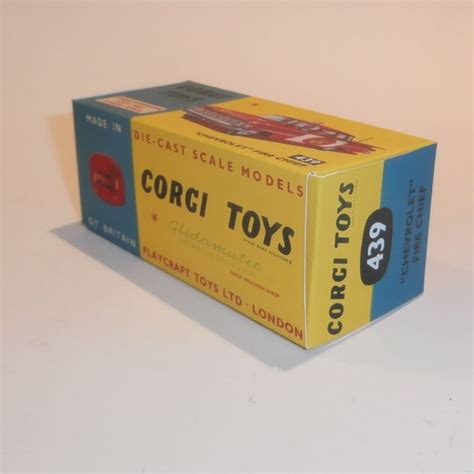 Corgi Toys 439 Chevrolet Impala Fire Chief Car Repro Box