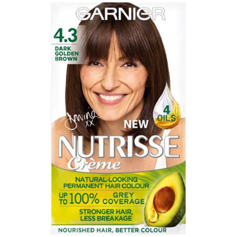 Garnier Nutrisse Creme Permanent Nourishing Hair Colour Golden Brown 43 Clicks