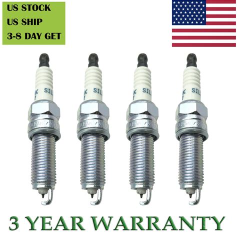 Pcs Ngk Silzkr B Laser Iridium Spark Plugs For Hyundai Elantra