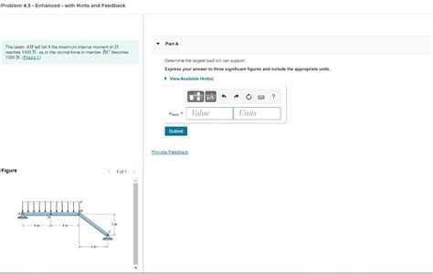 Solved Problem 4 5 Enhanced With Hints And Feedback The Chegg