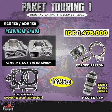 Jual Paket Bore Up Vario Pcx Adv Blok Cast Iron Piston