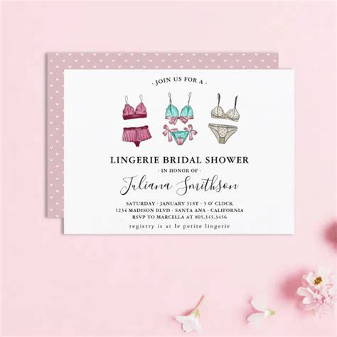 Lingerie Bridal Shower Invitation Zazzle