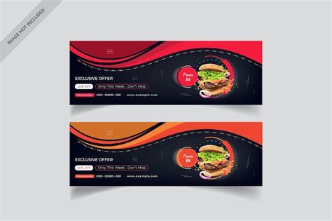 Premium Vector Fast Food Banners Sliders Templates