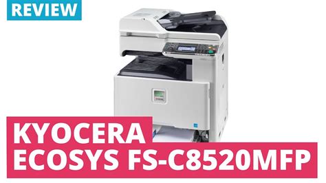 Kyocera Ecosys Fs C Mfp A Colour Laser Multifunction Printer Youtube