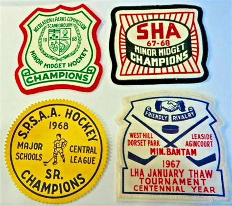 Scarborough Hockey History 1960s Vintage Hockey Patches | HockeyGods