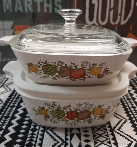 New Vintage Corning Ware Spice Of Life Open Roaster S Corning