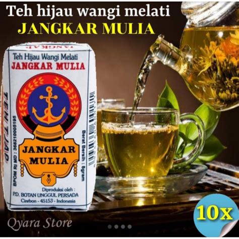 Jual Teh Hijau Wangi Melati Jangkar Mulia Khas Indramayu Isi 10pc