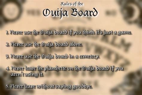 Ouija Board Rules Tumblr