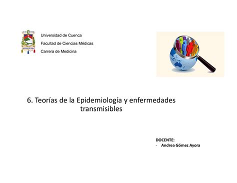 Teor As Epidemiol Gicas Y Enfermedades Transmisibles