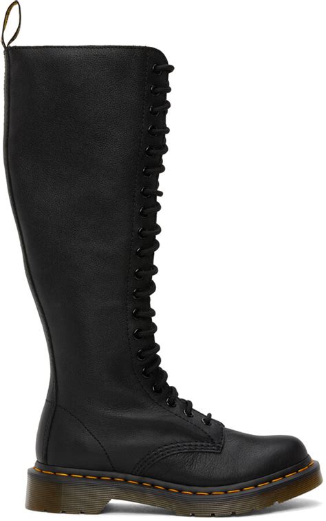 Dr Martens Black Virginia Knee High Boots ShopStyle