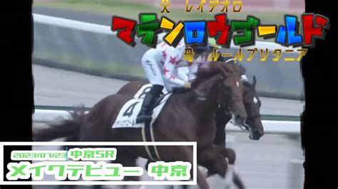 20230723【パドック返し馬つき】中京5r メイクデビュー中京 マテンロウゴールド レイデオロ ＃レースは9分ころから Youtube