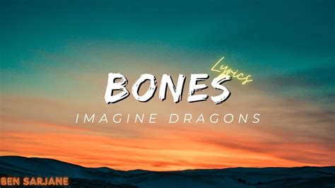 Imagine Dragons Bones Lyrics Youtube