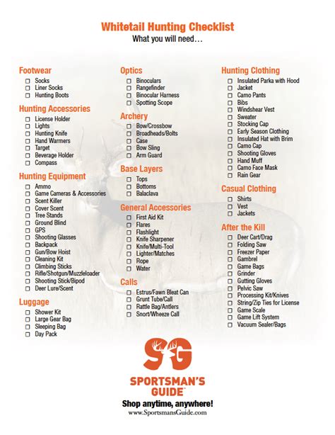 The Most Essential Deer Hunting Gear Checklist