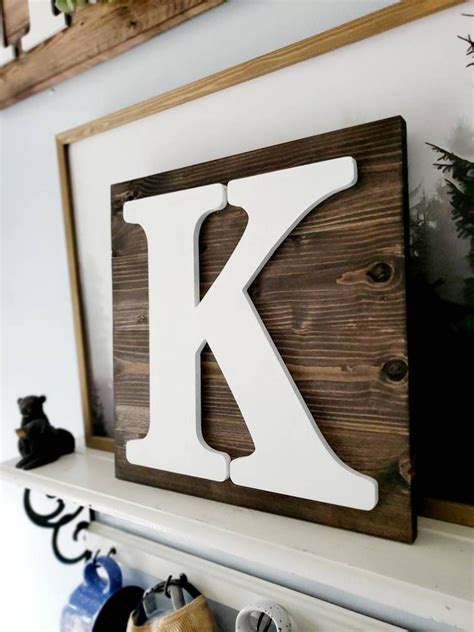 Wooden Letters For Wall Wooden Letters Wooden Name Sign Farmhouse