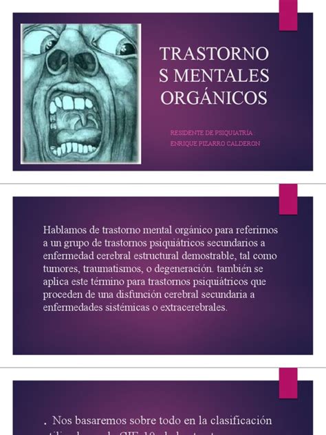 Transtornos Mentales Organicos Pdf Trastorno Mental Síndrome