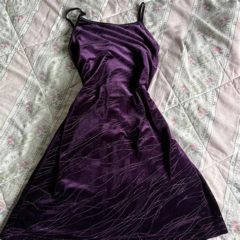 Vintage 90s Mini Velvet Dress Whimsigoth Goth 90s Depop