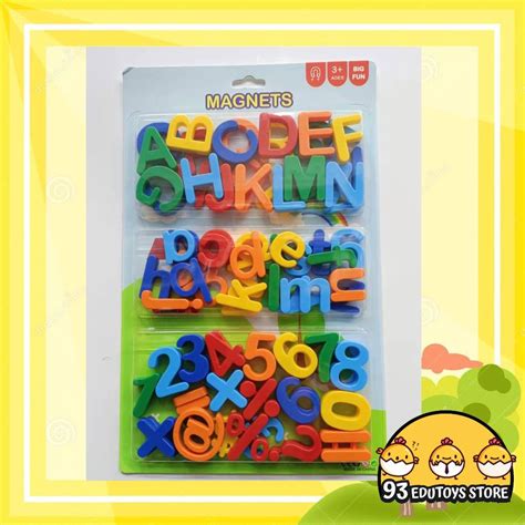 Magnetic Colourful Uppercase Lowercase Alphabets Letters Numbers