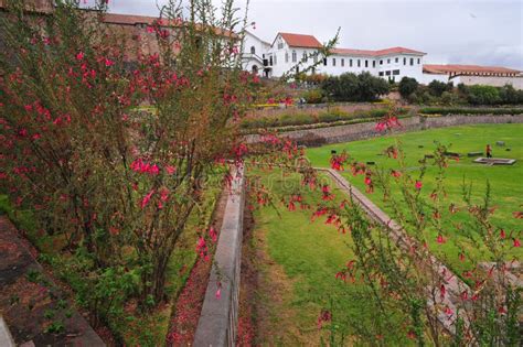 Outer Convent Of Santo Domingo With Gardens And Ruins Of The Temple Of