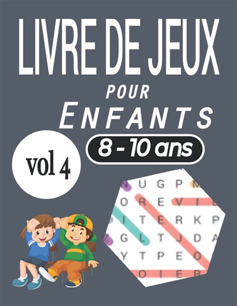 Buy Livre de Jeux pour enfants 8 10 ans puzzles de mots mêlés