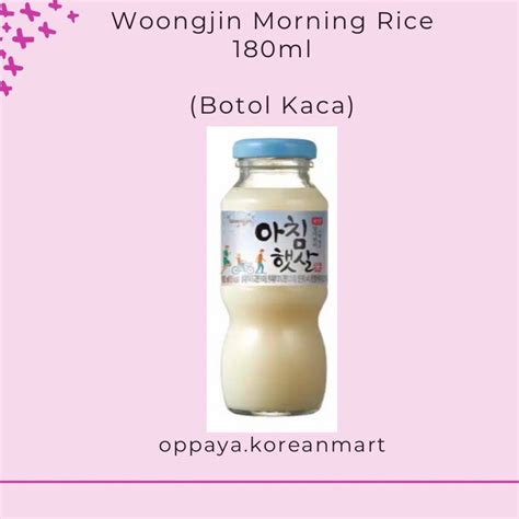 Jual Woongjin Morning Rice 180ml Makgeolli Minuman Beras Made In