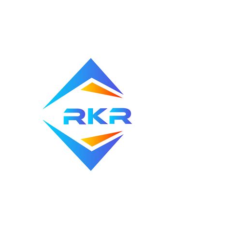 RKR abstract technology logo design on white background. RKR creative ...