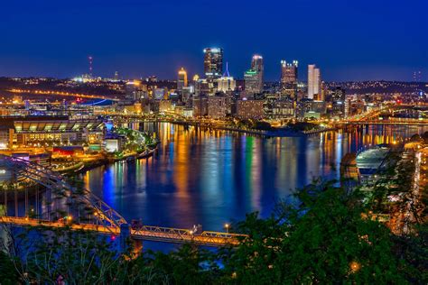 Pittsburgh Skyline Wallpapers 4k HD Pittsburgh Skyline Backgrounds