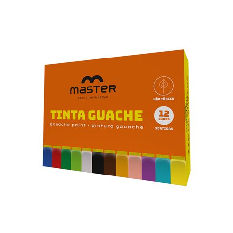 TINTA GUACHE 12 CORES Master