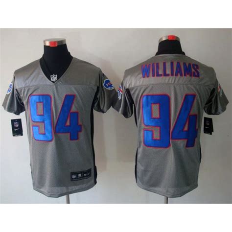 Buffalo #94 Mario Williams Football Jersey Gray-Shadow