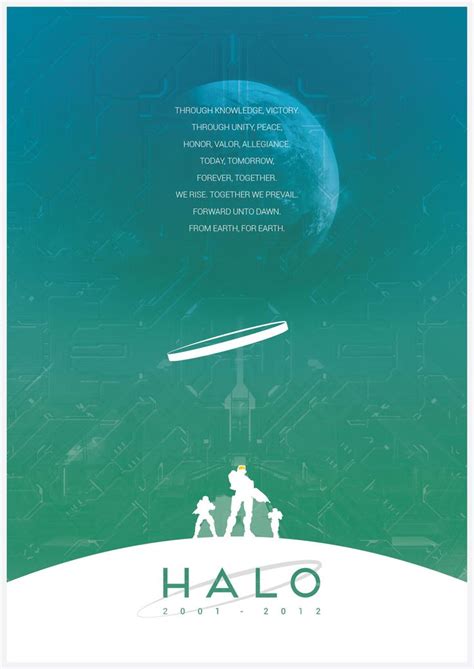 The Poster For Halo Is Shown With An Image Of Two People Standing On