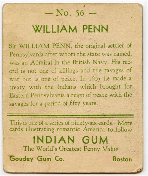 Lot 1933 Goudey Indian Card 56