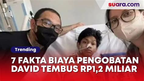 Fakta Biaya Pengobatan David Tembus Rp Miliar Mario Dandy Tak