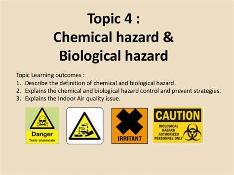 Lecture 5 Chemicalhazardandbiologicalhazard